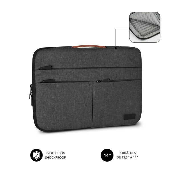 Subblim Funda Air Padding 360 Portátil de 13.3" a 14" - Protección 360º con Air Padding - Múltiples