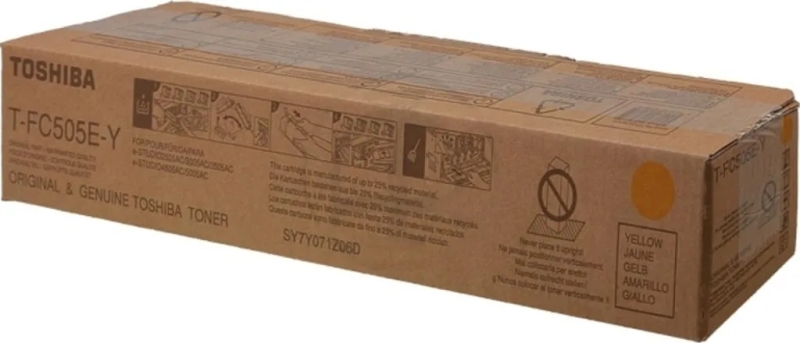 [T-FC505EY] Toshiba T-FC505EY Amarillo Cartucho de Toner Original - 6AJ00000293