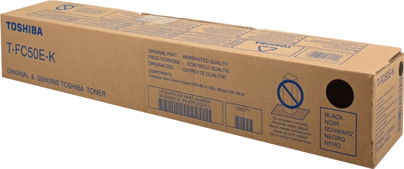 [T-FC50EK] Toshiba T-FC50EK Negro Cartucho de Toner Original - 6AJ00000114/6AJ00000224/6AJ00000298