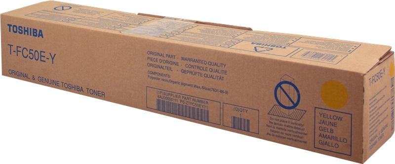 [T-FC50EY] Toshiba T-FC50EY Amarillo Cartucho de Toner Original - 6AJ00000111/6AJ00000225/6AJ00000299