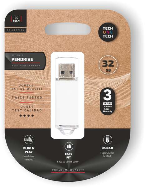 [TEC3007-32] TechOneTech Basic Memoria USB 2.0 32GB (Pendrive)