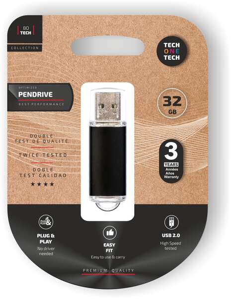 [TEC3008-32] TechOneTech Basic Memoria USB 2.0 32GB (Pendrive)
