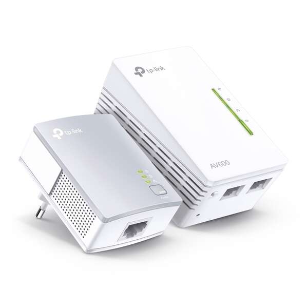 [TL-WPA4221KIT] TP-Link Kit Adaptadores PLC/Powerline WiFi 600Mbps 2 Puertos Ethernet 10/100mbps