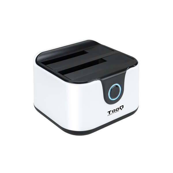 [TQDS-802BW] Tooq Docking Station USB 3.0 - HDD/SSD 2.5", 3.5" SATA I,II,III - Boton de Clonacion - Copia de Segu