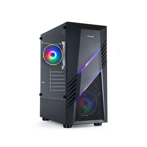 Tooq Biohazard Caja Semitorre Gaming ATX/Micro-ATX/Mini-ITX RGB - Panel Lateral Cristal Templado - T