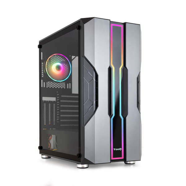 Tooq Nightcity Caja Semitorre Gaming EATX/ATX/Micro-ATX/Mini-ITX - Panel Lateral Cristal Templado -