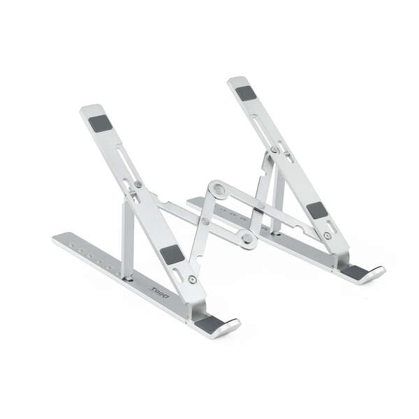 Tooq Soporte para Portatil hasta 15" - 7 Niveles de Altura - Plegable - Base Antideslizante - Peso M