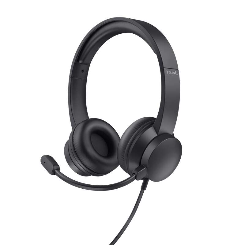 Trust Ayda Auriculares con Microfono - Diadema Ajustable - Almohadillas Acolchadas - Control de Volu