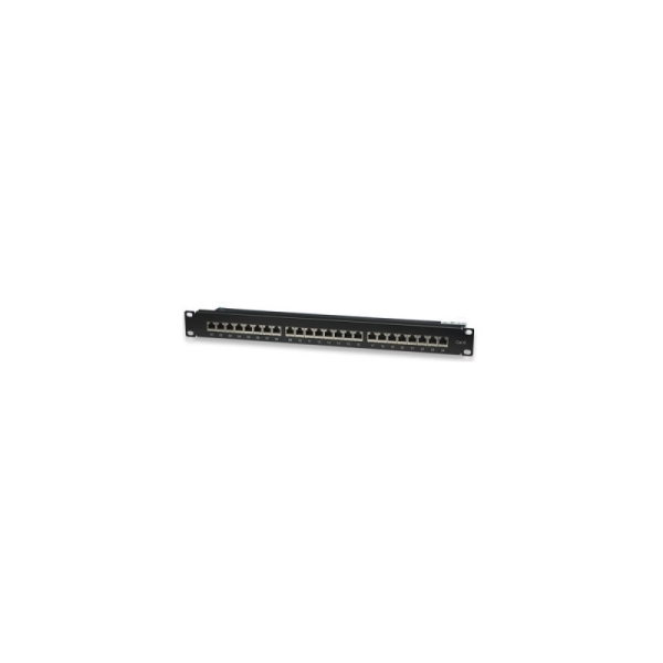 WP Patch Panel de 24 Puertos RJ45 CAT6 FTP - 1U IDC - Color Negro