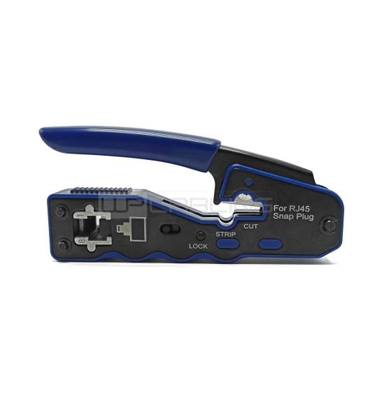 WP Crimpadora para RJ45 con Pelacables - Color Negro y Azul