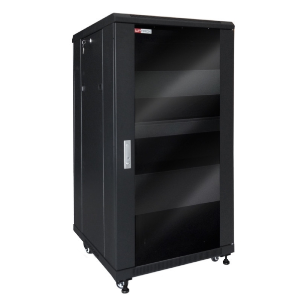 WP RNV-22606-B Armario de Suelo para Video y Audio 22U - Puerta de Cristal - Cerradura de Seguridad