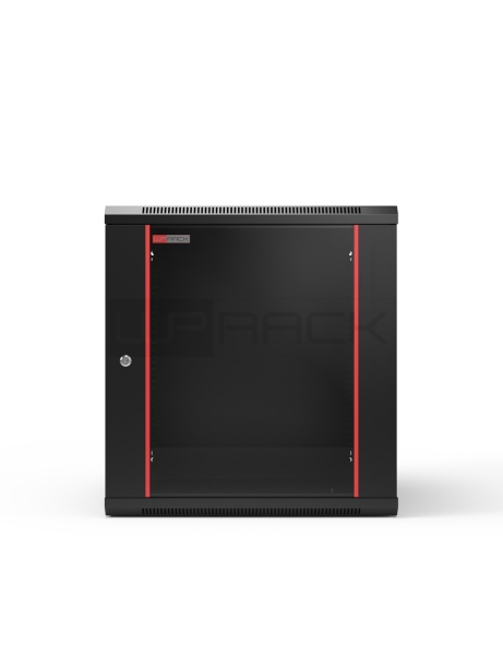 WP RWB-12606-B Armario Mural 12U - Puerta de Cristal - Cerradura de Seguridad - 600x600x635mm - Colo