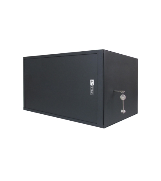WP RWS-06506-B Armario Mural de Seguridad 6U - Puerta Corrediza - Antirrobo Clase RC4 - 560x600x400m