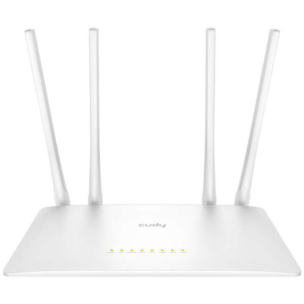 Cudy WR1200 Smart Router WiFi AC1200 Doble Banda - 1x Puerto Wan 100/10 Mbps y 4x Puertos Lan 100/10
