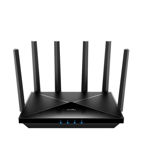 [WR6500] Cudy Router WiFi 7 Dual Band Gigabit BE6500 - Velocidad hasta 1000Mbps - 4 Puertos - 4 Antenas Fijas