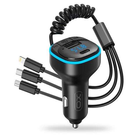 [XOBCC07] XO Adaptador Bluetooth para Coche - Conexion Inalambrica 50 - Reproduce Desde Smartphone y Pendrive