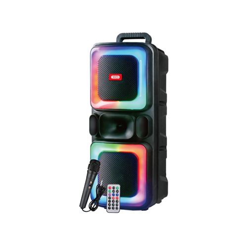 XO F55 Altavoz Karaoke - Bluetooth 5.0 - 20W - Funcion TWS - Iluminacion RGB - Microfono con Cable I