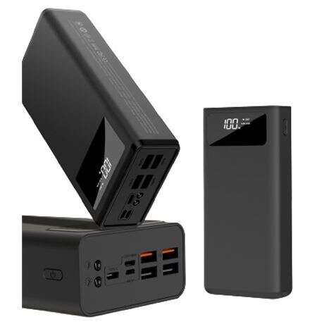 XO PR123 Powerbank 30000mAh - Funcion Linterna - 4 Salidas USB-A - Entradas microUSB, USB-C y Lightn