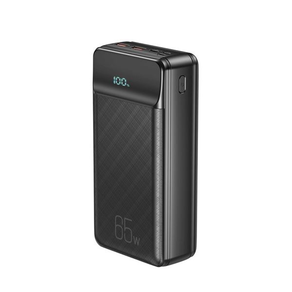XO PR201 Powerbank 30000mAh - Entrada USB-C y Lightning - Salida USB-A y USB-C - 65W - Pantalla LCD