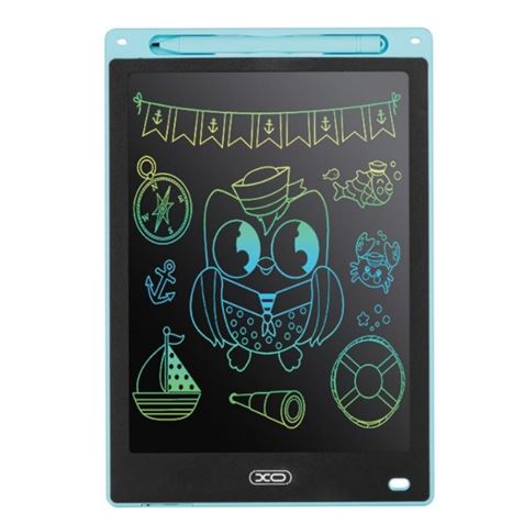 [XOV01BL] XO Tableta Digital - Pantalla 10" - Hueco Porta Lapiz - Borrado con un Solo Toque - Color Azul
