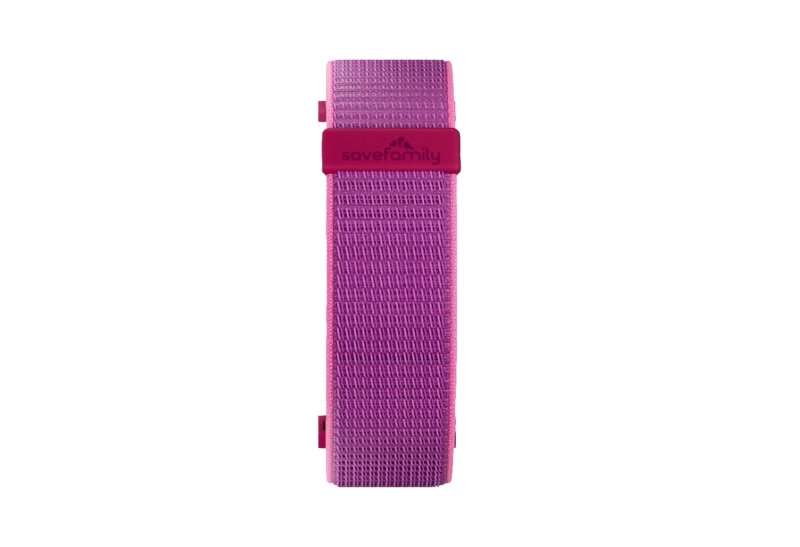 [COR-SW-2-TELFRAMBUESA] Savefamily Correa de Tela para Savewatch Plus 2 - Color Frambuesa