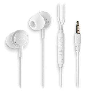NGS CROSS DRIFT Auriculares Intraurales con Microfono - Jack 3.5mm - Boton Multifuncion - Color Blan