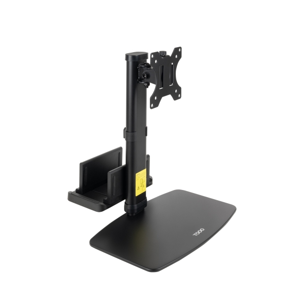 [DB1128TN-B] Tooq Soporte de Mesa para Monitor de 17"-27" - Regulable en Altura. Giratorio e Inclinable - Gestion