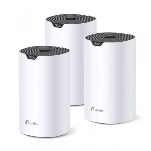 [Deco S7(3-Pack)] TP-Link Deco S7 Sistema WiFi Mesh Inteligente Doble Banda AC1900 - 3 Unidades Deco - 3 Puertos Ether