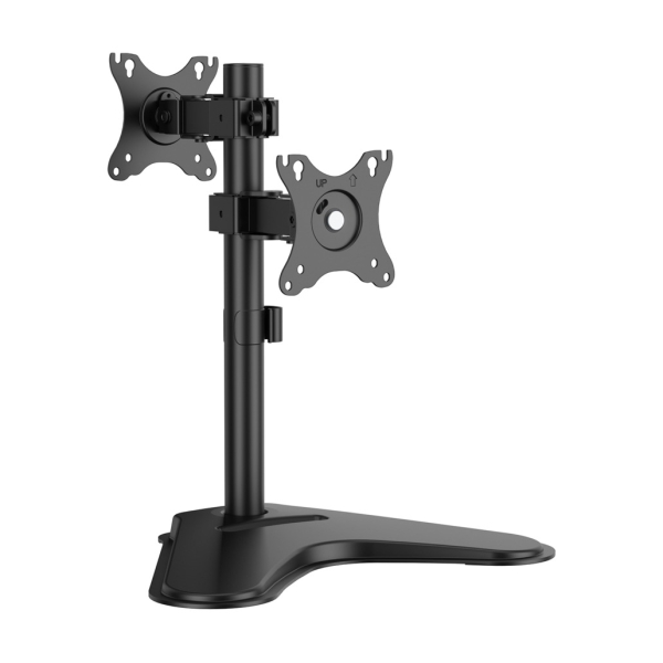 Aisens Soporte de Mesa para 2 Monitores de 17"-32" - Inclinable y Rotable - Gestion de Cables - Peso
