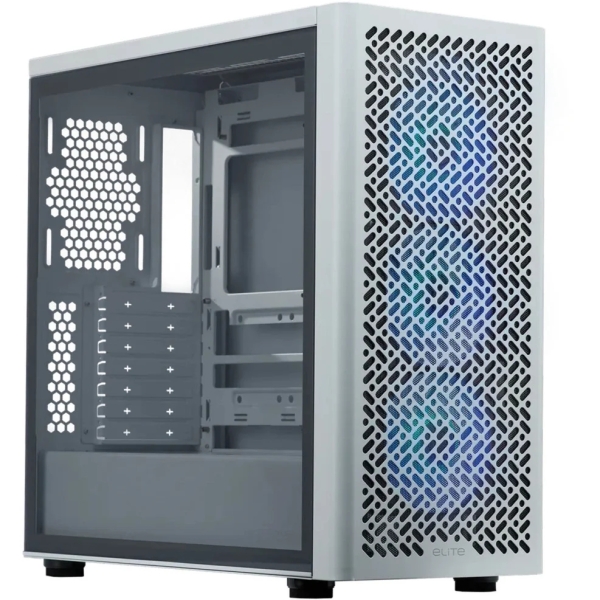 Cooler Master Elite 502 Caja Torre E-ATX - 3 Ventiladores 120mm RGB - Ventana Lateral - Gestion de C