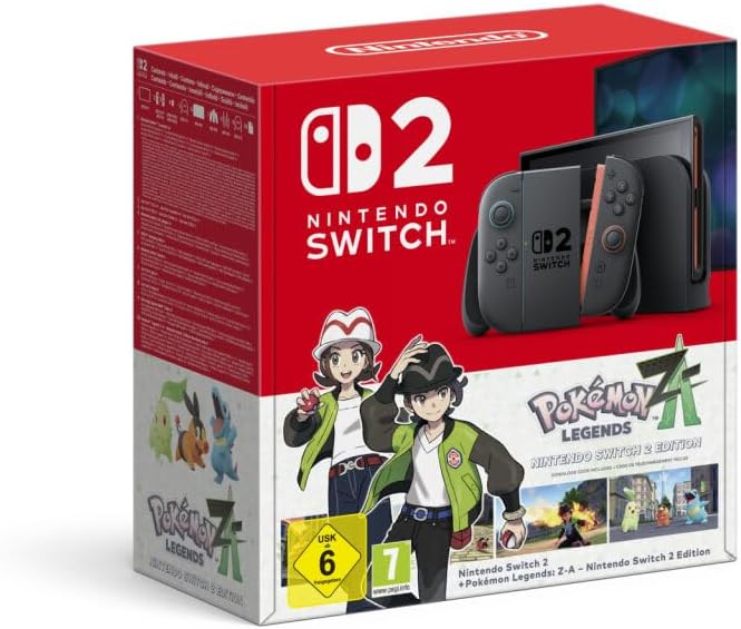 [10017151] Nintendo Pack Consola Nintendo Switch 2 con Videojuego Pokemon Legends Z-A - Pantalla LCD HDR10 de 7