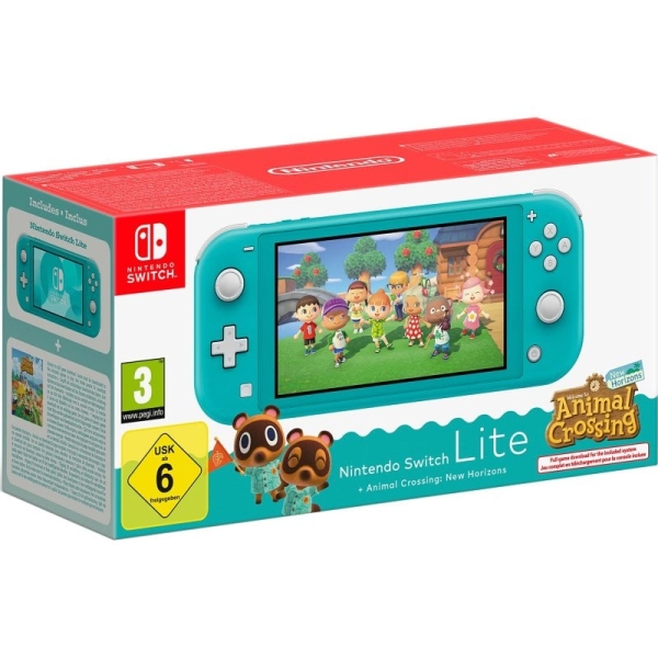 [10017607] Nintendo Pack Consola Portatil Nintendo Switch Lite con Videojuego Animal Crossing - Tegra Nvidia -
