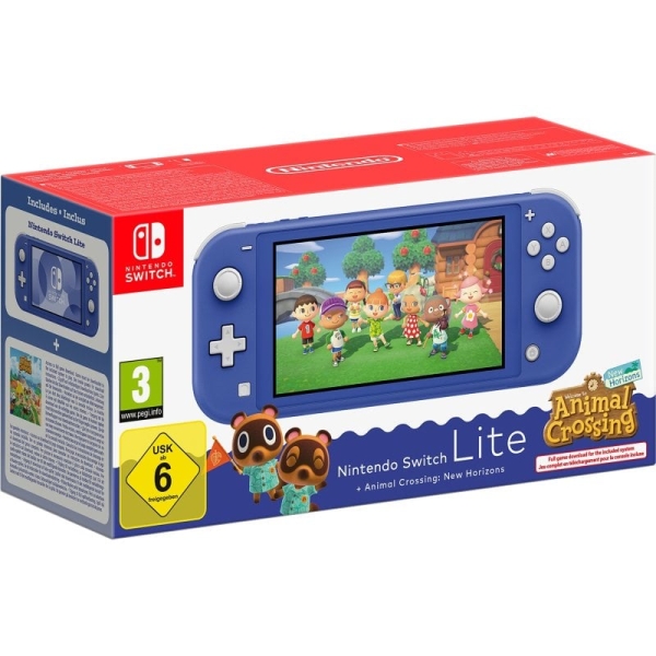 [10017611] Nintendo Pack Consola Portatil Nintendo Switch Lite con Videojuego Animal Crossing - Tegra Nvidia -