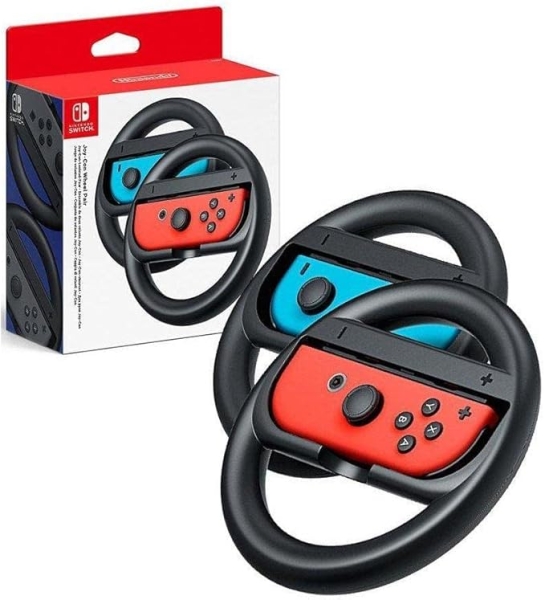 Nintendo Pack de 2 Volantes para Joy-Con - Mejor Agarre - Inmersion en Juegos de Carreras - No Inclu