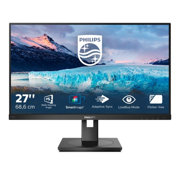 [272S1AE/00] Philips S Line 272S1AE/00 Monitor 27" LED IPS FullHD 75Hz - Respuesta 4ms - Altavoces 4W - Regulable