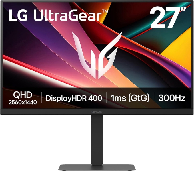 [27G640A-B] LG UltraGear Monitor LED 27" IPS QHD 300Hz HDR400 FreeSync Premium - Respuesta 1ms - Ajustable en Al