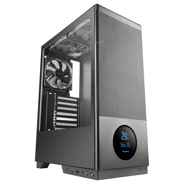 Tacens Sagitta20 Torre ATX - Pantalla de Monitoreo Integrado - 3 Ventiladores de 120mm - Ventana de