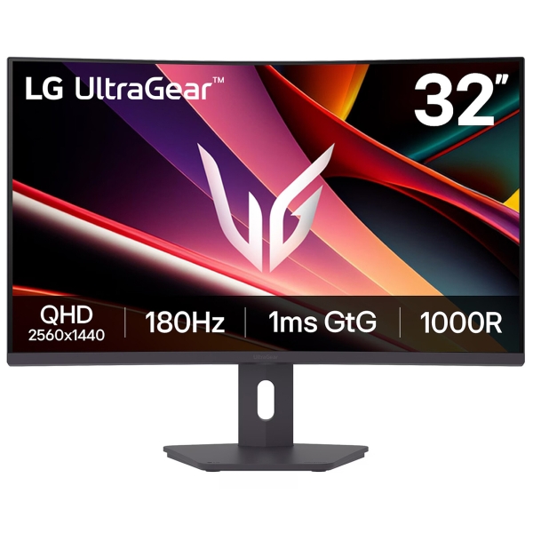 [32G600A-B] LG UltraGear Monitor 31.5" Curvo 1000R VA QHD FreeSync 180Hz - Respuesta 1ms - 16:9 - HDMI, DisplayP
