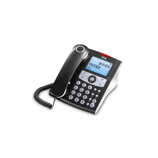 [3804N] SPC Elegance ID Telefono Fijo - 2 Memorias Directas - Manos Libres - Señal Luminosa Llamadas Perdida
