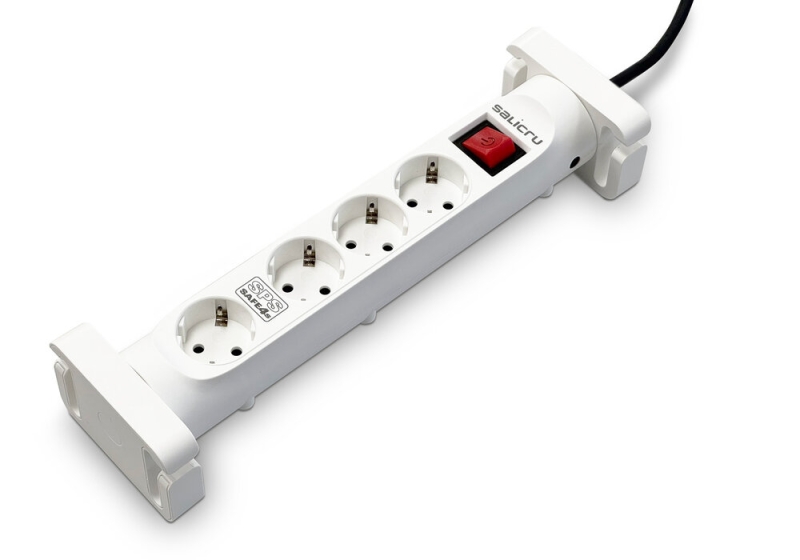 [680DA000001] Salicru Regleta SPS SAFE 4S Protectores Electricos Activos de Ultima Generacion - 4 Tomas Schuko - C