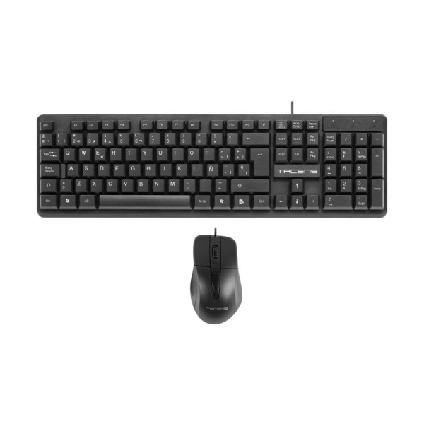 Tacens Anima ACP02 Pack USB Teclado Multimedia + Raton 1200dpi 3 Botones - Disposicion QWERTY ES - C