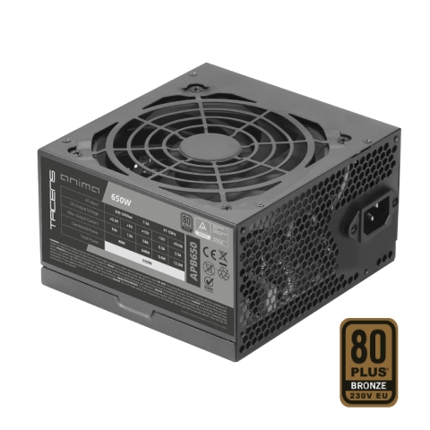 Tacens Anima APB650 Fuente de Alimentacion ATX de 650W - 80 Plus Bronze - Ventilador de 12cm - 14dB