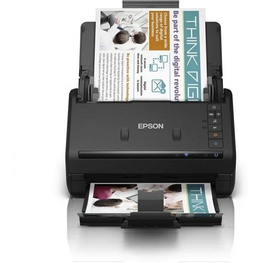 Epson WorkForce ES500WII Escaner Documental WiFi Autoduplex - 35ppm - 600dpi - Alimentador Automatic