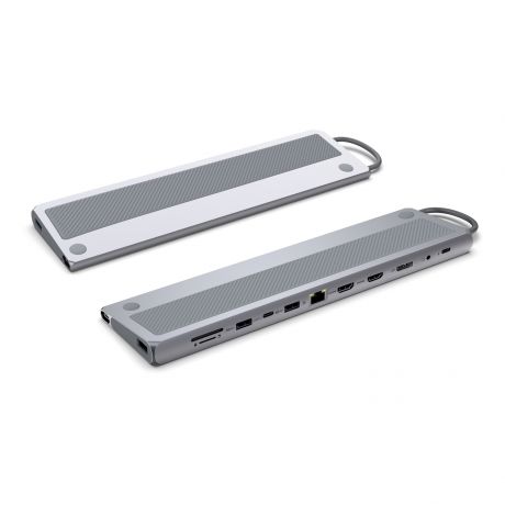 [EW1150] Ewent USB-C Dock 12 en 1 - 1x USB-C, 3x USB 3.2 Gen1, 2x HDMI 4K/60Hz, 1x DisplayPort 4K/60Hz, SD/TF