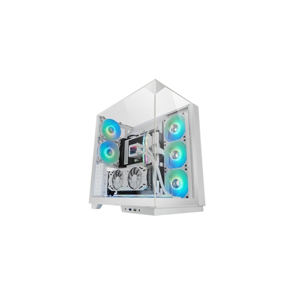 Mars Gaming MC-3GF Caja Torre ATX - 2 Ventiladores ARGB Traseros Preinstalados - Triple Cristal Temp