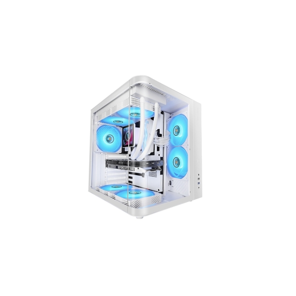 Mars Gaming MC-CURV Caja Torre ATX - Cristal Templado Curvo Continuo - Doble Camara - Conectividad U