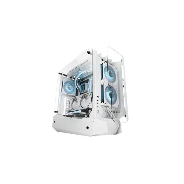 Mars Gaming MC-EDGE Caja Torre ATX - Soporte para Refrigeracion Liquida - Triple Cristal Templado -
