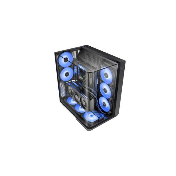 Mars Gaming MC-INFINIO Caja Torre ATX - 2 Ventiladores de 120mm FRGB - Cristal Templado Curvo Contin