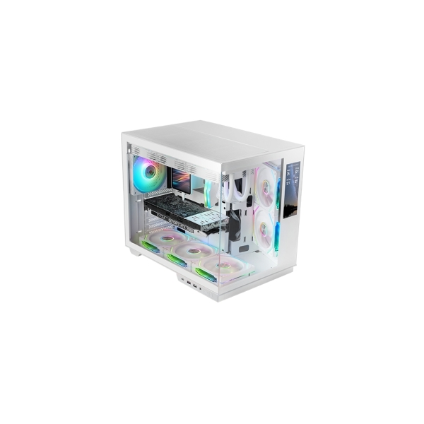 Mars Gaming MC-MIRAGE Caja Torre ATX - Pantalla IPS de 7.2” Personalizable - Cristal Templado Fronta