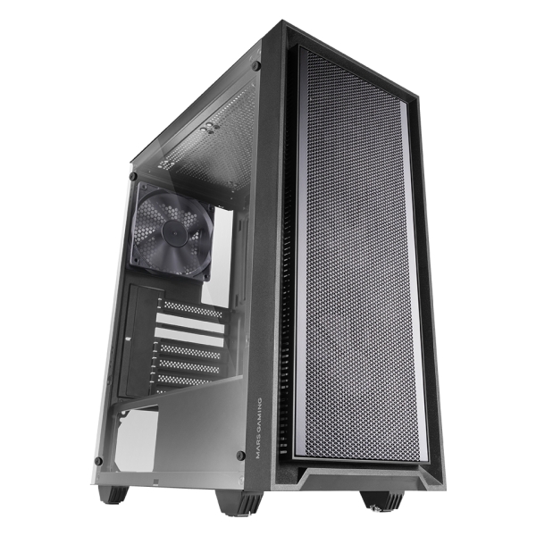 Mars Gaming MC-PMAX Caja Torre ATX - 4 Ventiladores FDB 120mm - Rejilla Frontal Metalica - Doble Cam